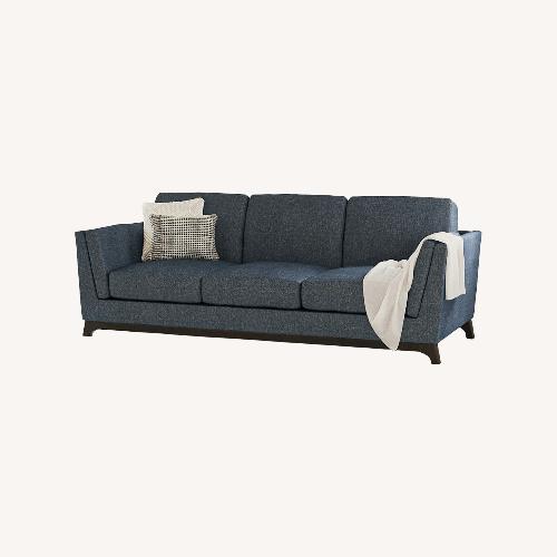 Used Article Ceni Blue Fabric 2 Piece Sectional for sale on AptDeco