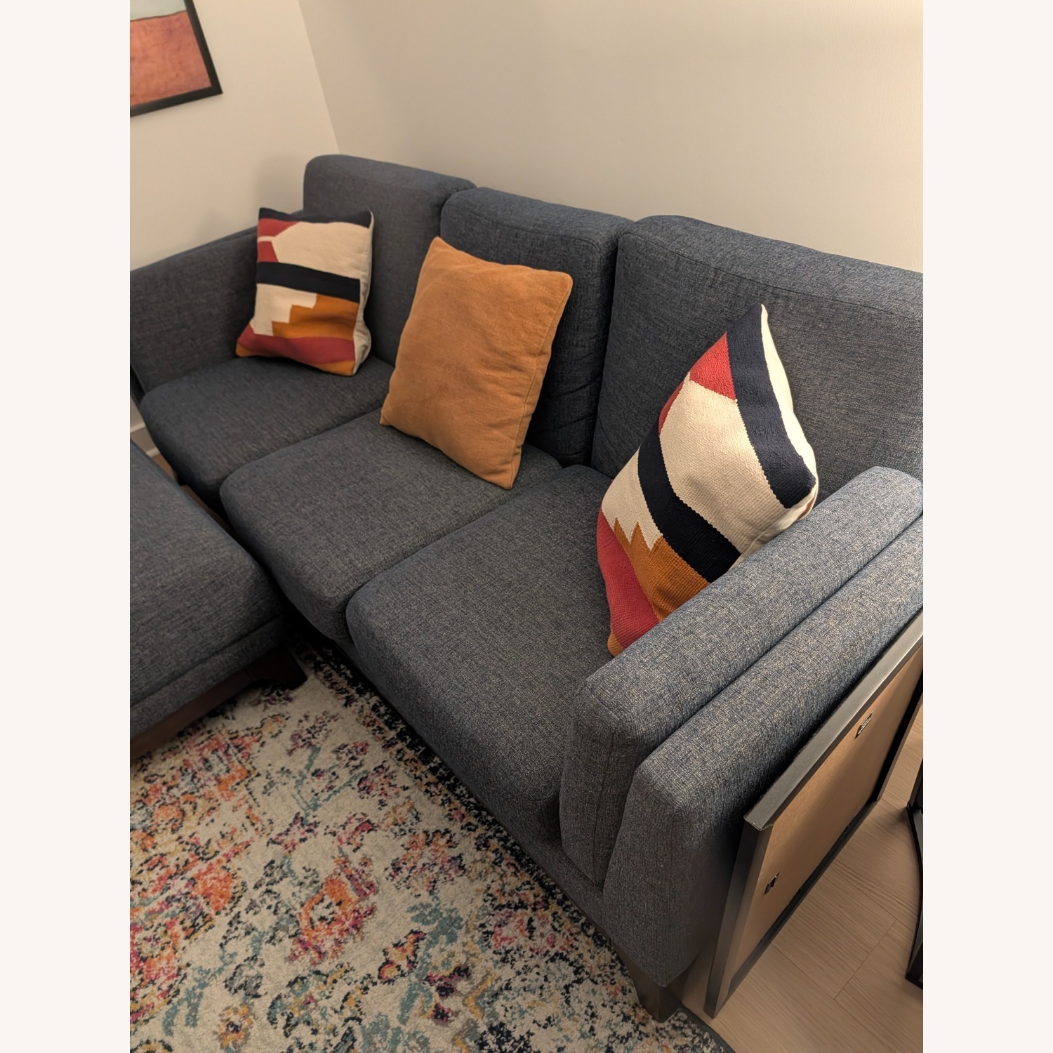 Article Ceni Blue Fabric 2 Piece Sectional - image-2