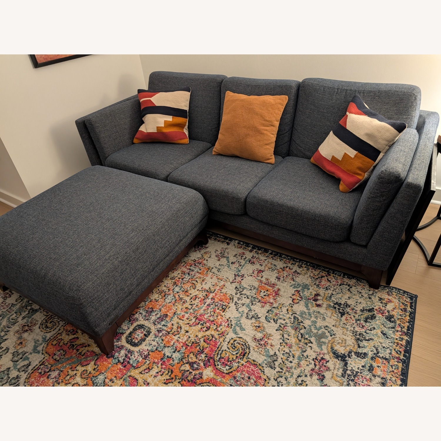 Article Ceni Blue Fabric 2 Piece Sectional - image-1