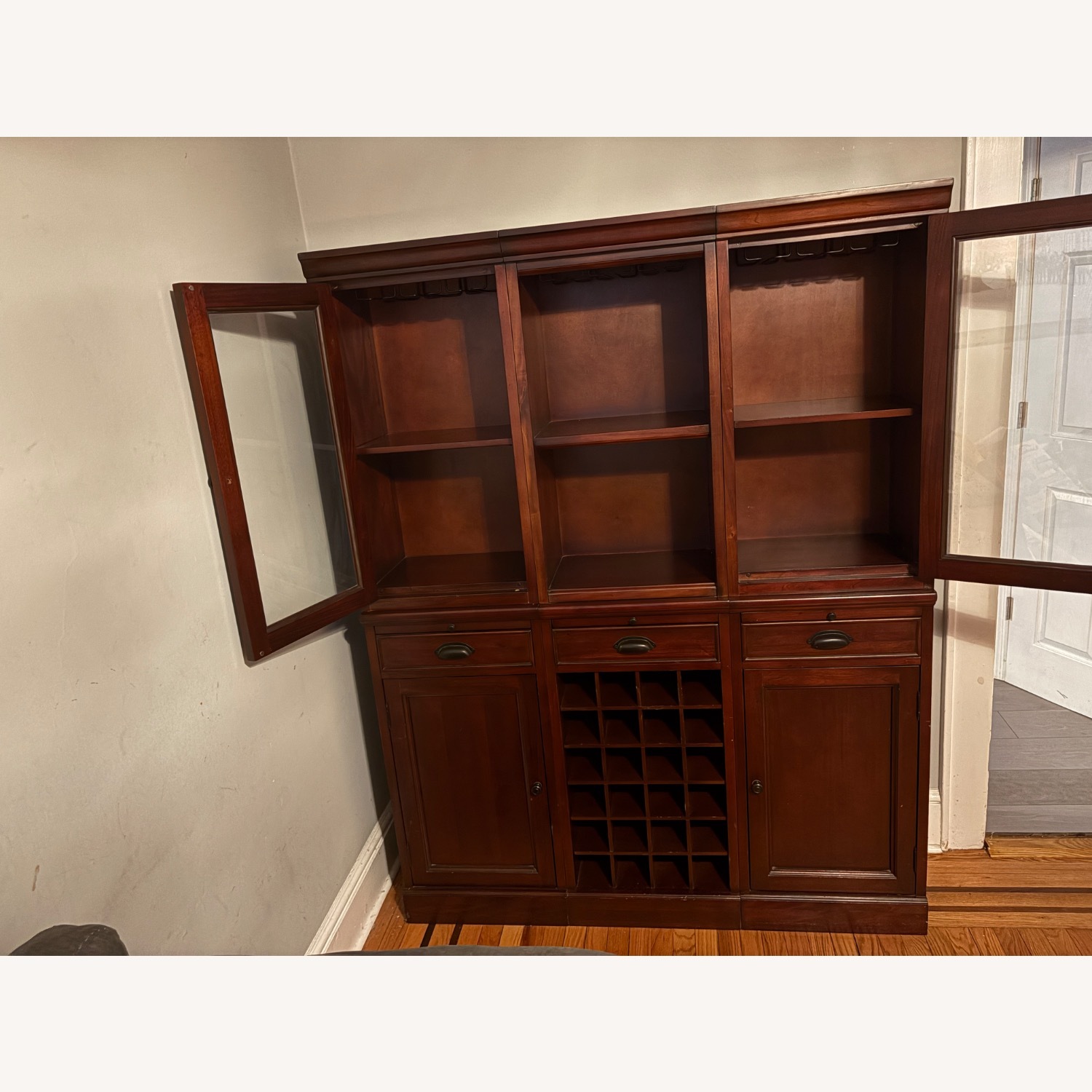 Pottery Barn Dark Brown Wood Bar Carts - image-2