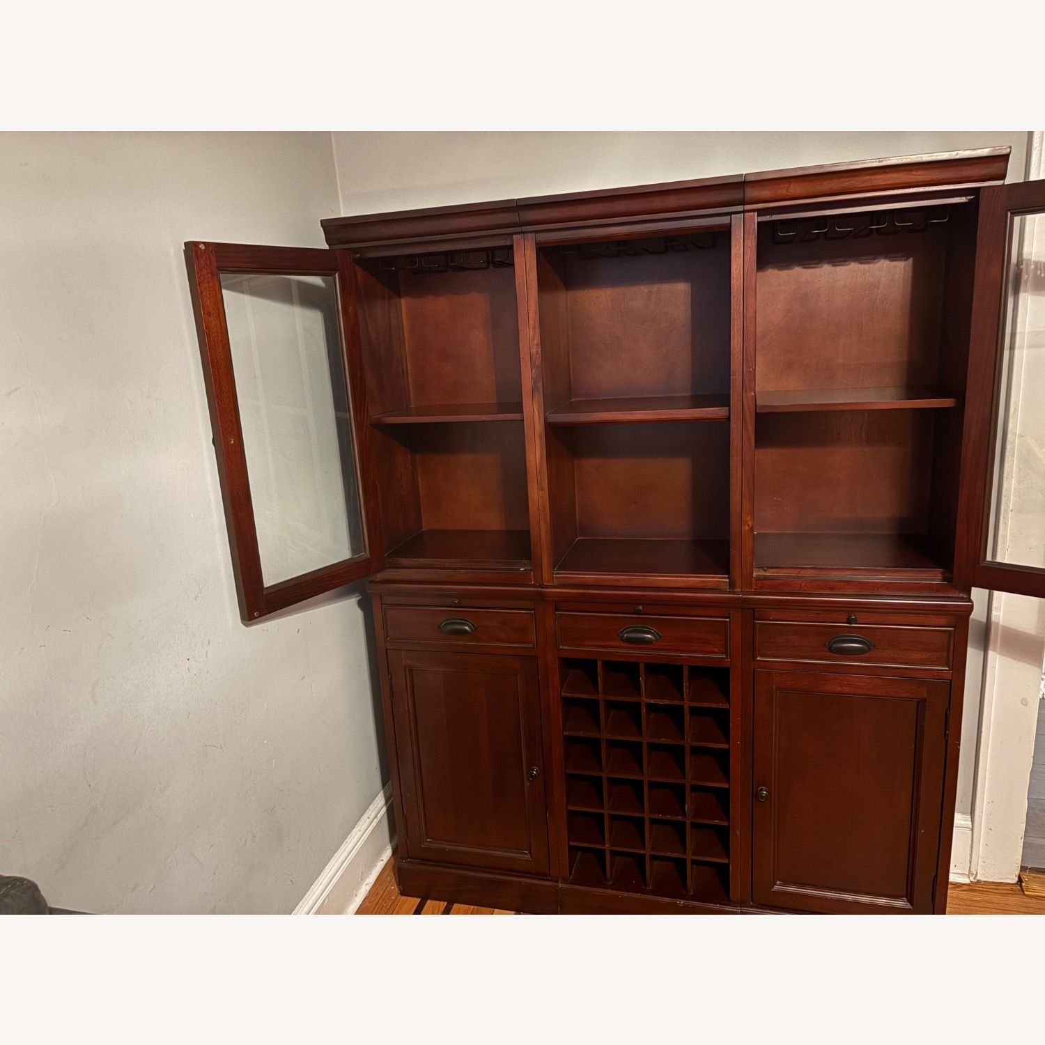 Pottery Barn Dark Brown Wood Bar Carts - image-3