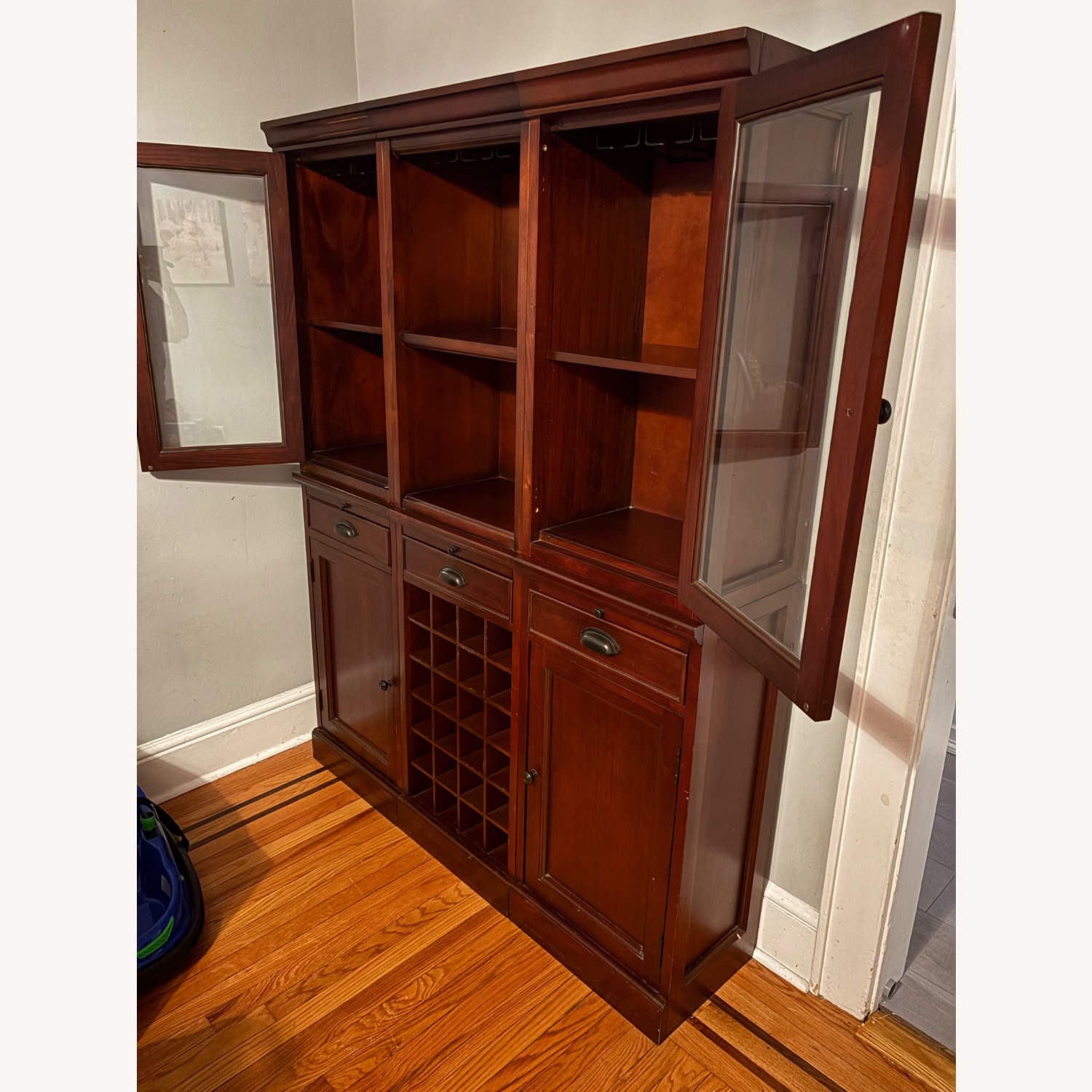 Pottery Barn Dark Brown Wood Bar Carts - image-4