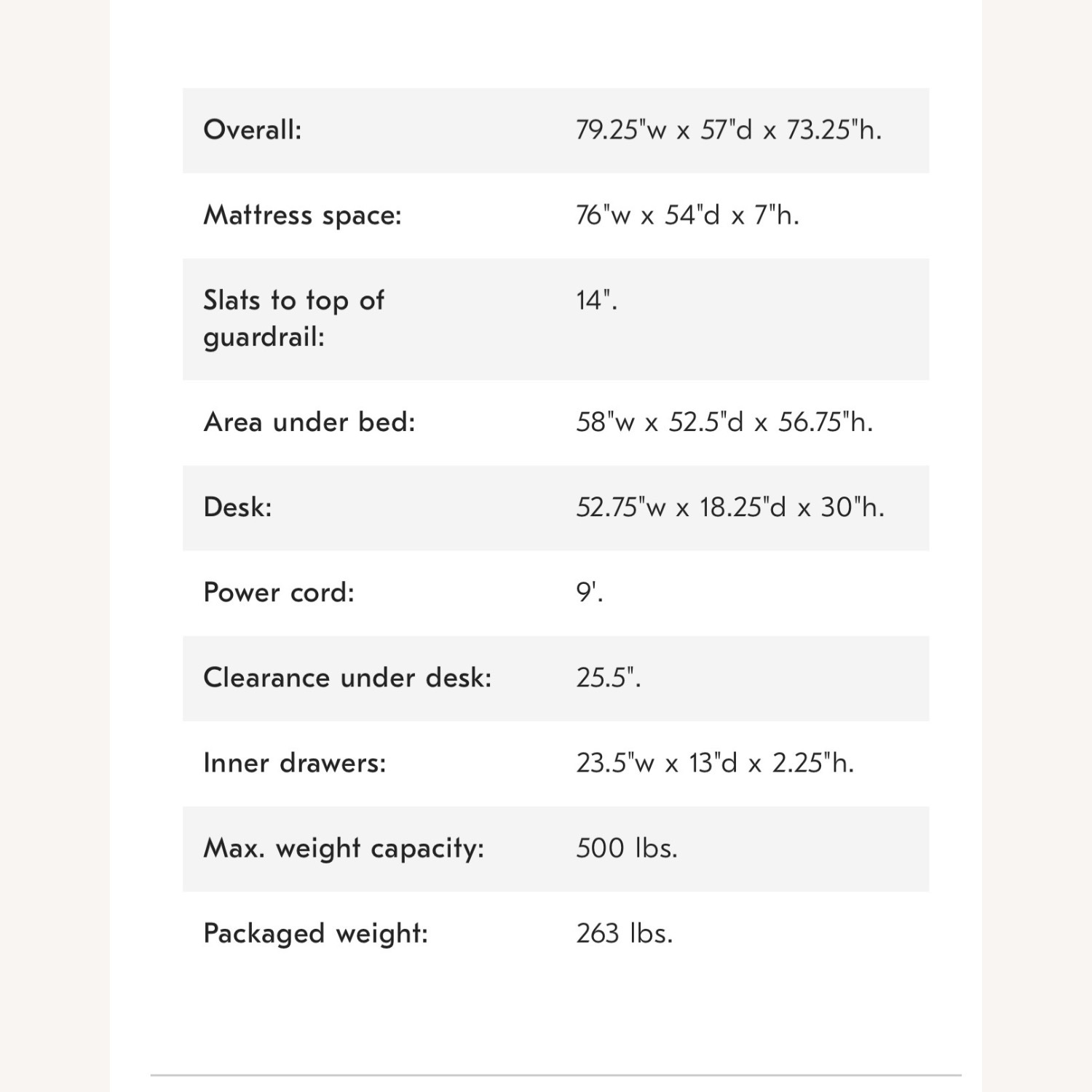 West Elm Mid-Century Full Loft Bed + Desk - image-6