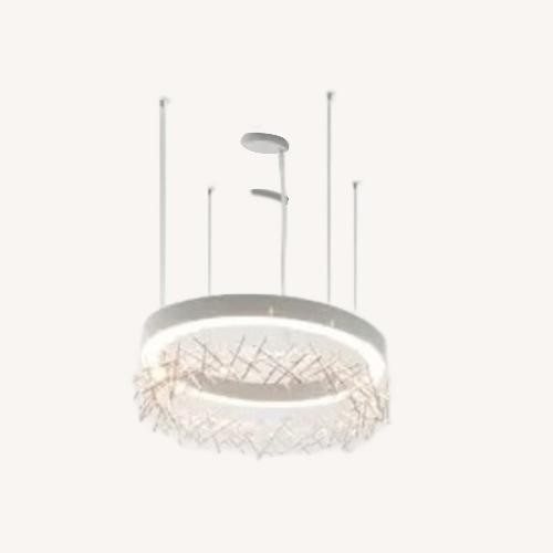 Used Ridgely Halo Criss Cross Chandelier for sale on AptDeco