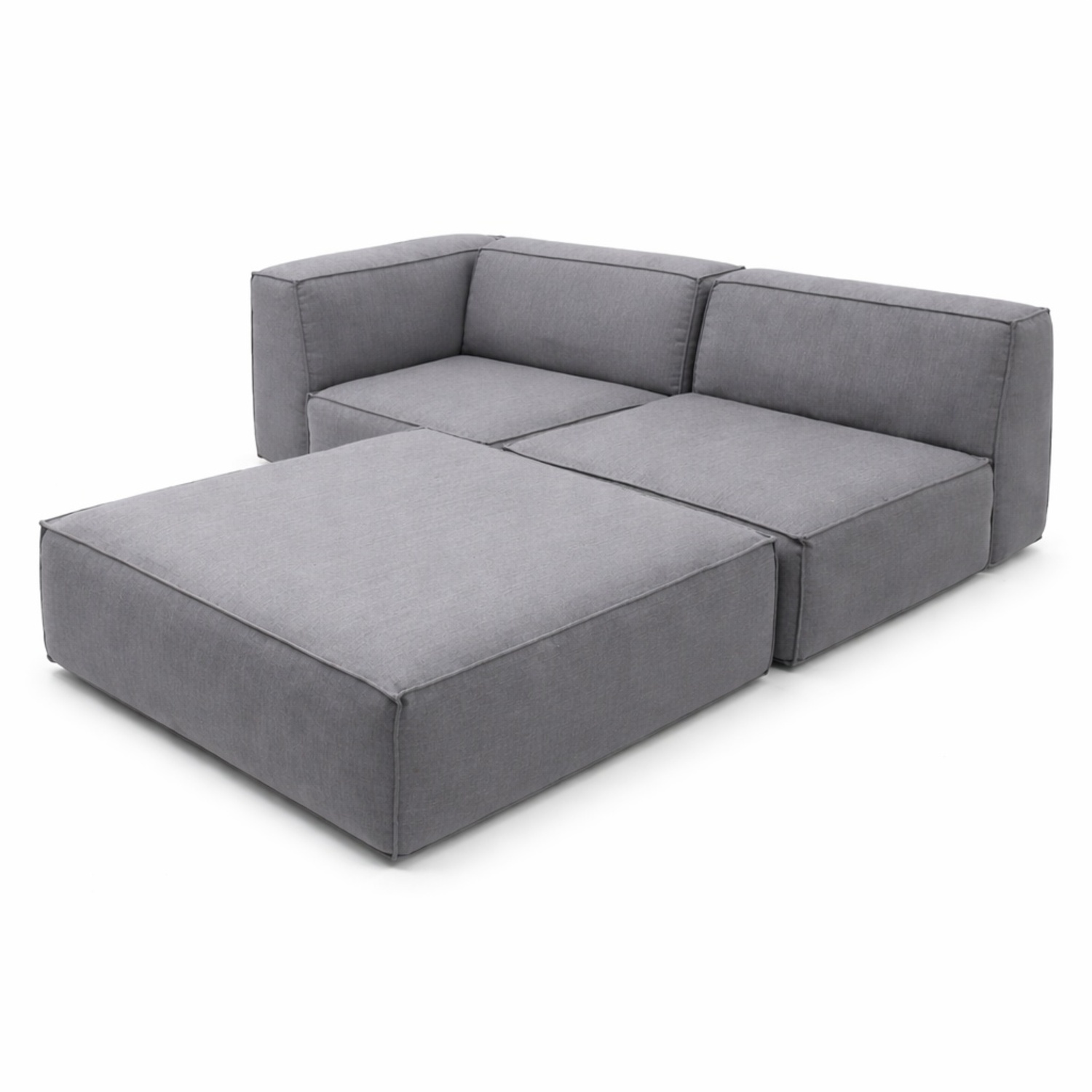 Article Solae Hush Gray Fabric 3-Piece Sectional - image-7