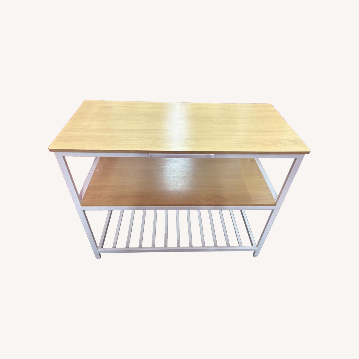 Amazon White Metal Dining Table - image-0