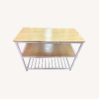 Amazon White Metal Dining Table