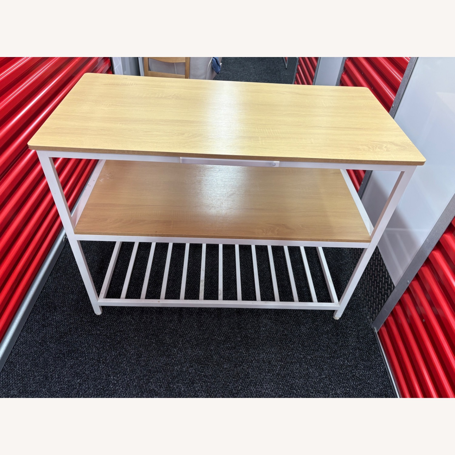 Amazon White Metal Dining Table - image-0