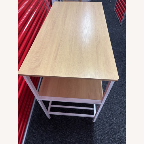 Used Amazon White Metal Dining Table for sale on AptDeco
