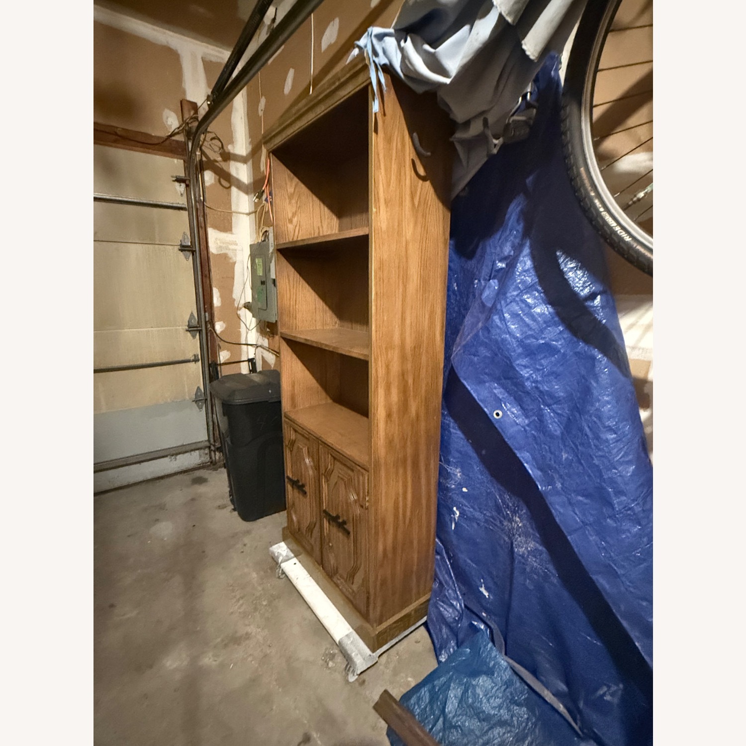 Dark Brown Wood Bookcase - image-2