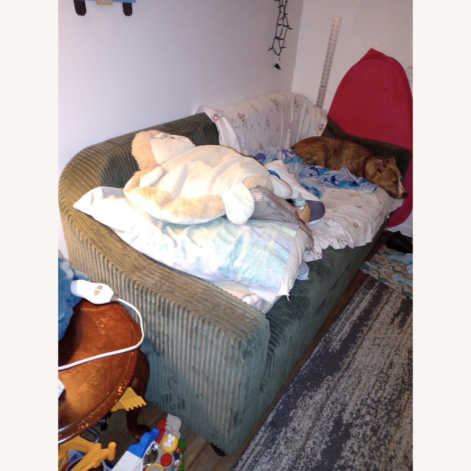 Green Comfy 3 Person Couch - image-2