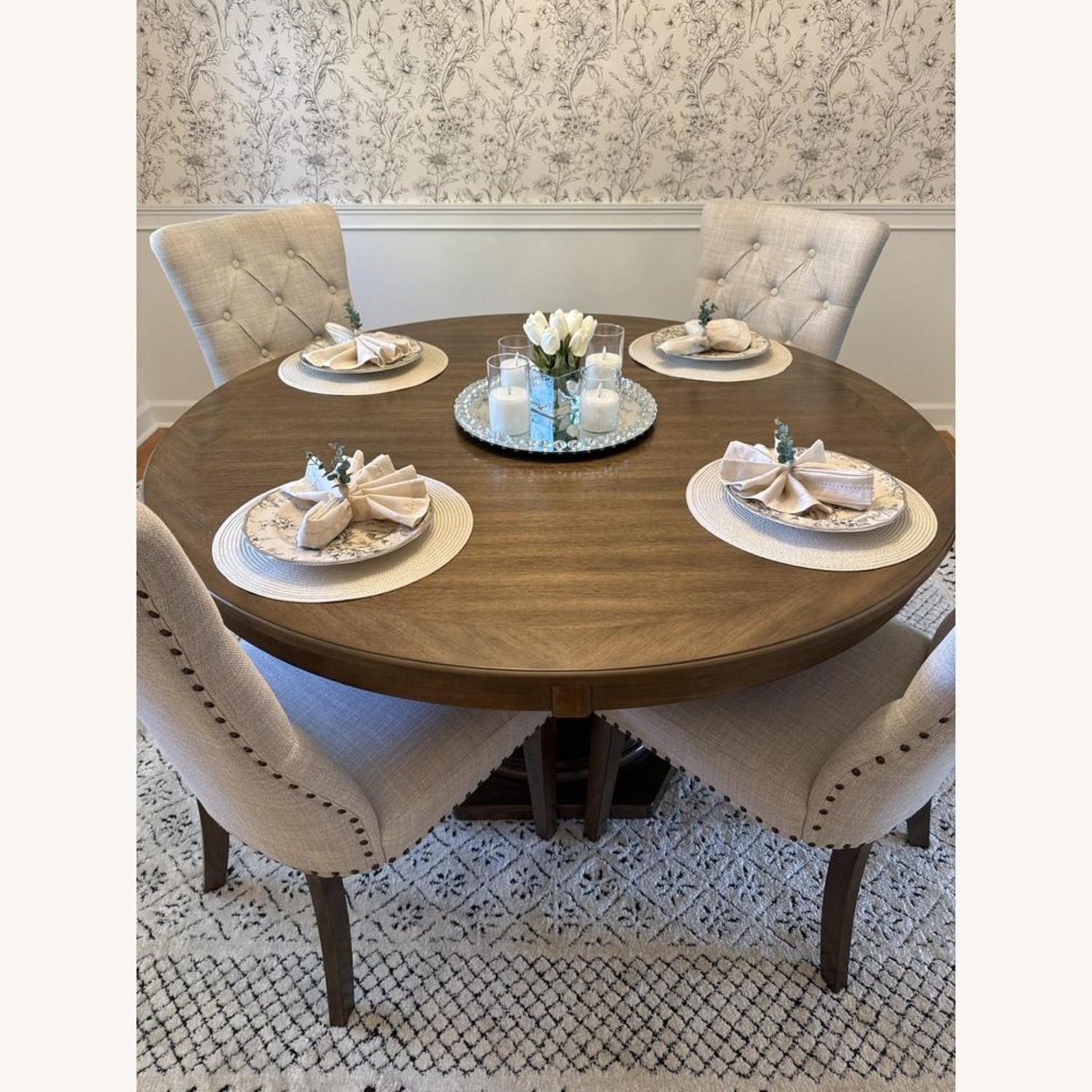 Raymour & Flanigan Tatum Wood Dining Set 5-pc - image-1