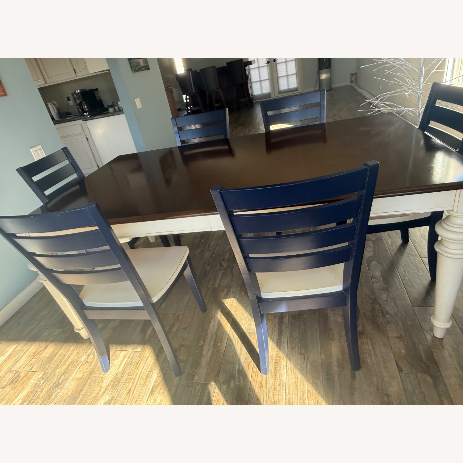 Bassett Dark Brown Wood Dining Table - image-3