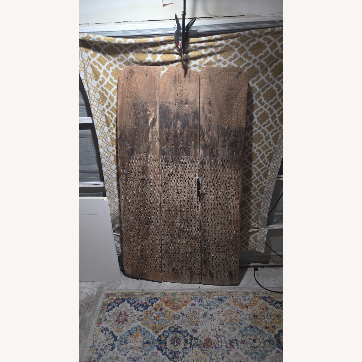 Natural Wood Threshing Sled Décor - image-12