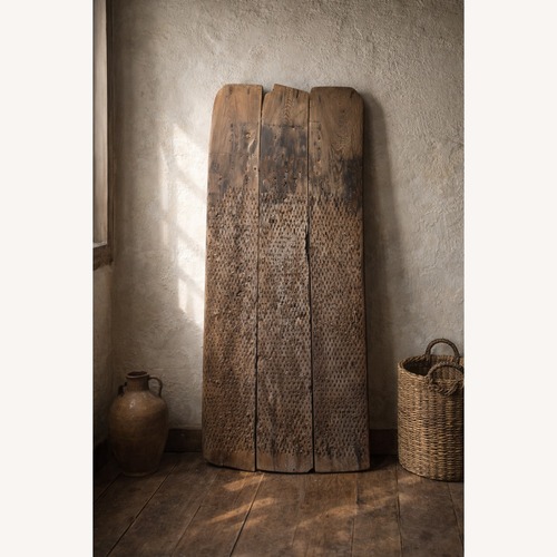 Used Natural Wood Threshing Sled Décor for sale on AptDeco