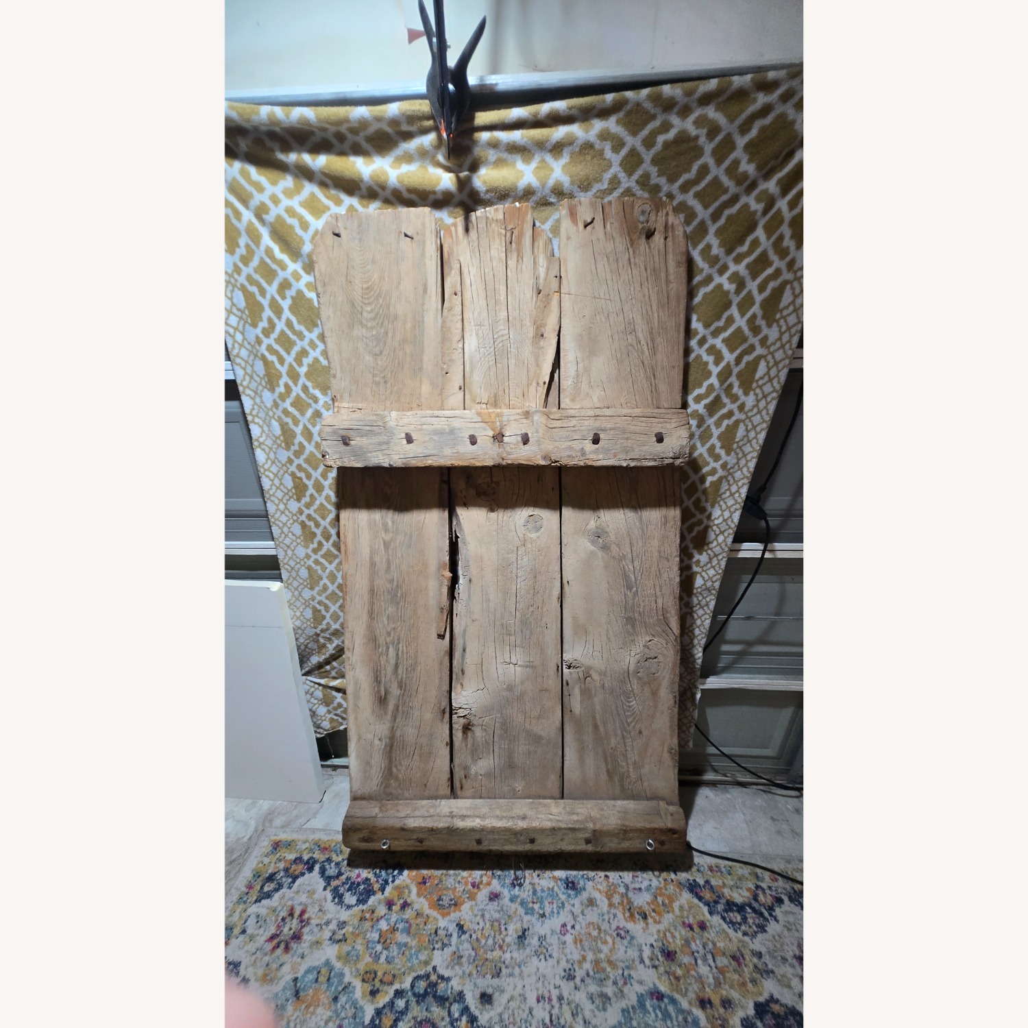 Natural Wood Threshing Sled Décor - image-5