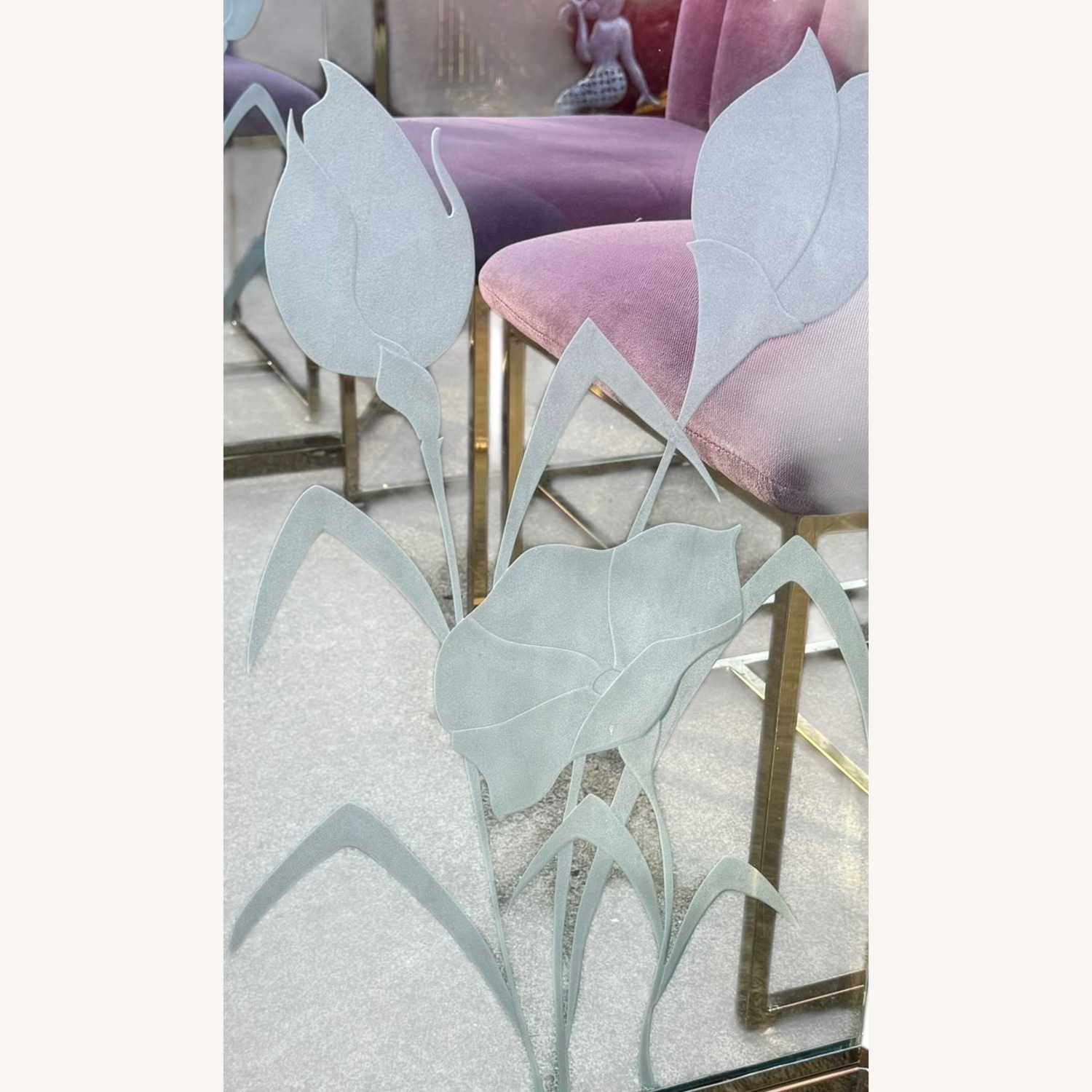 Post Modern Purple & Gold Dining Set - image-2