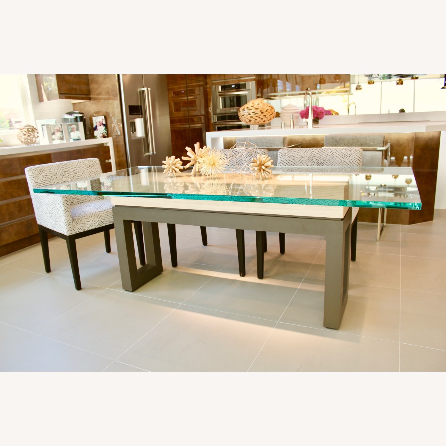 Natural Glass Dining Table - image-4