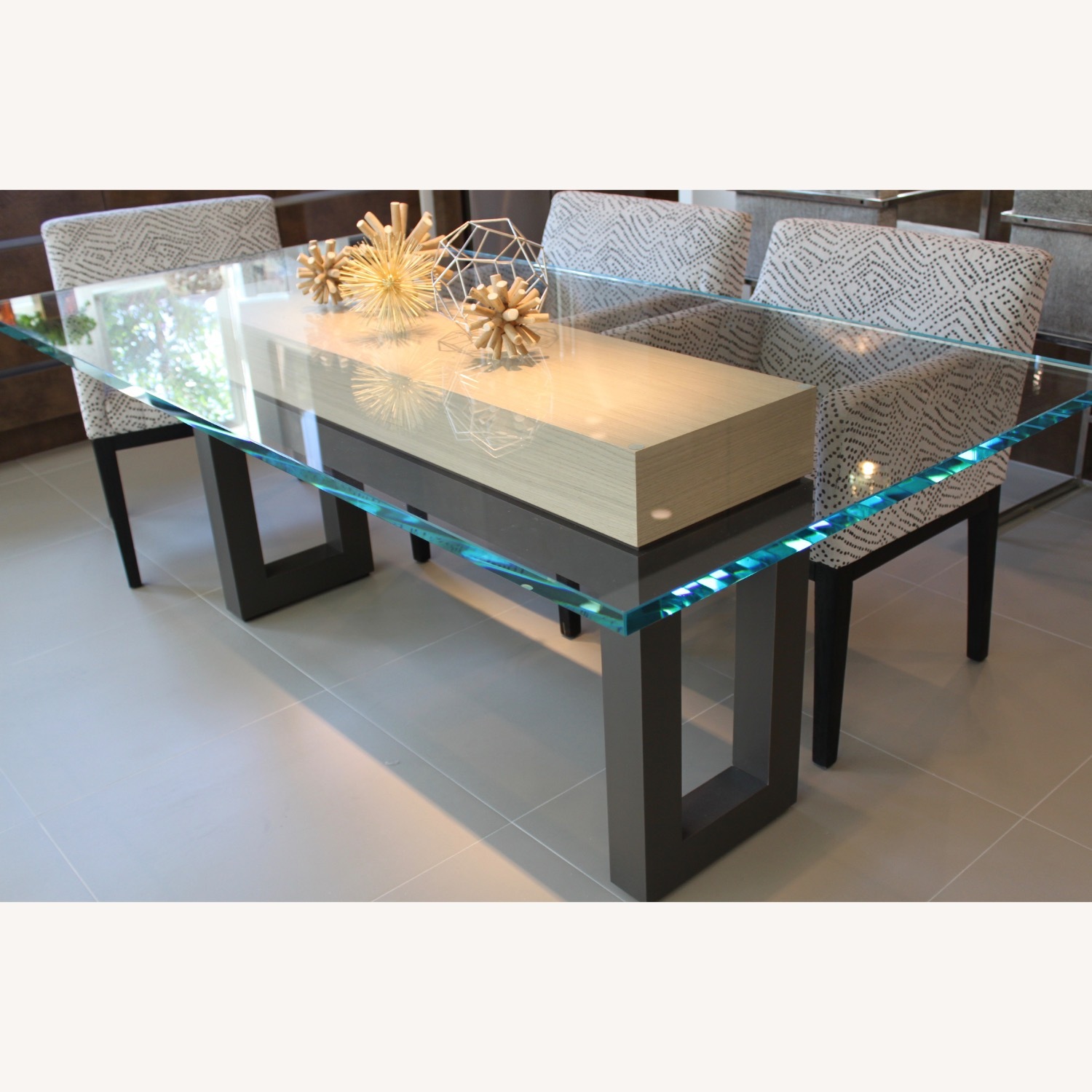 Natural Glass Dining Table - image-1