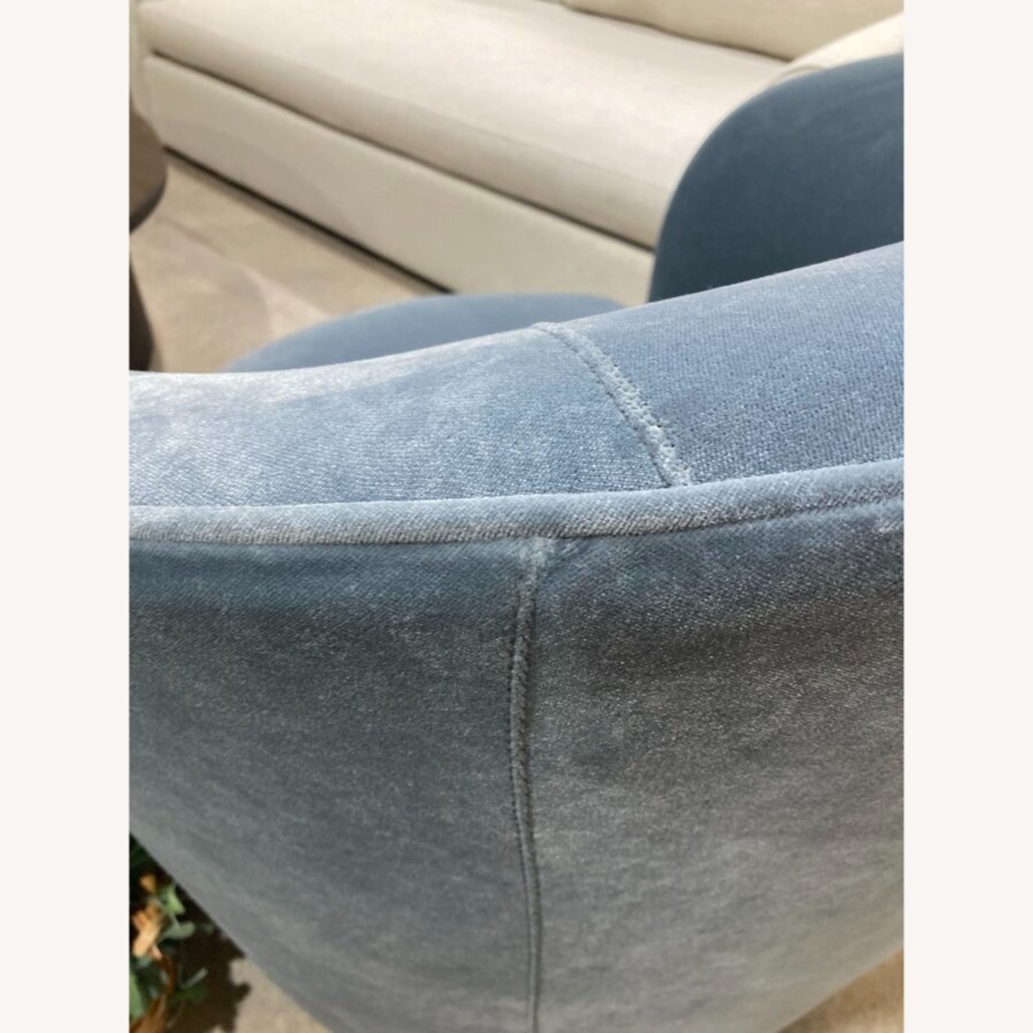 Crate & Barrel Custom Infiniti Swivel Chair - image-7