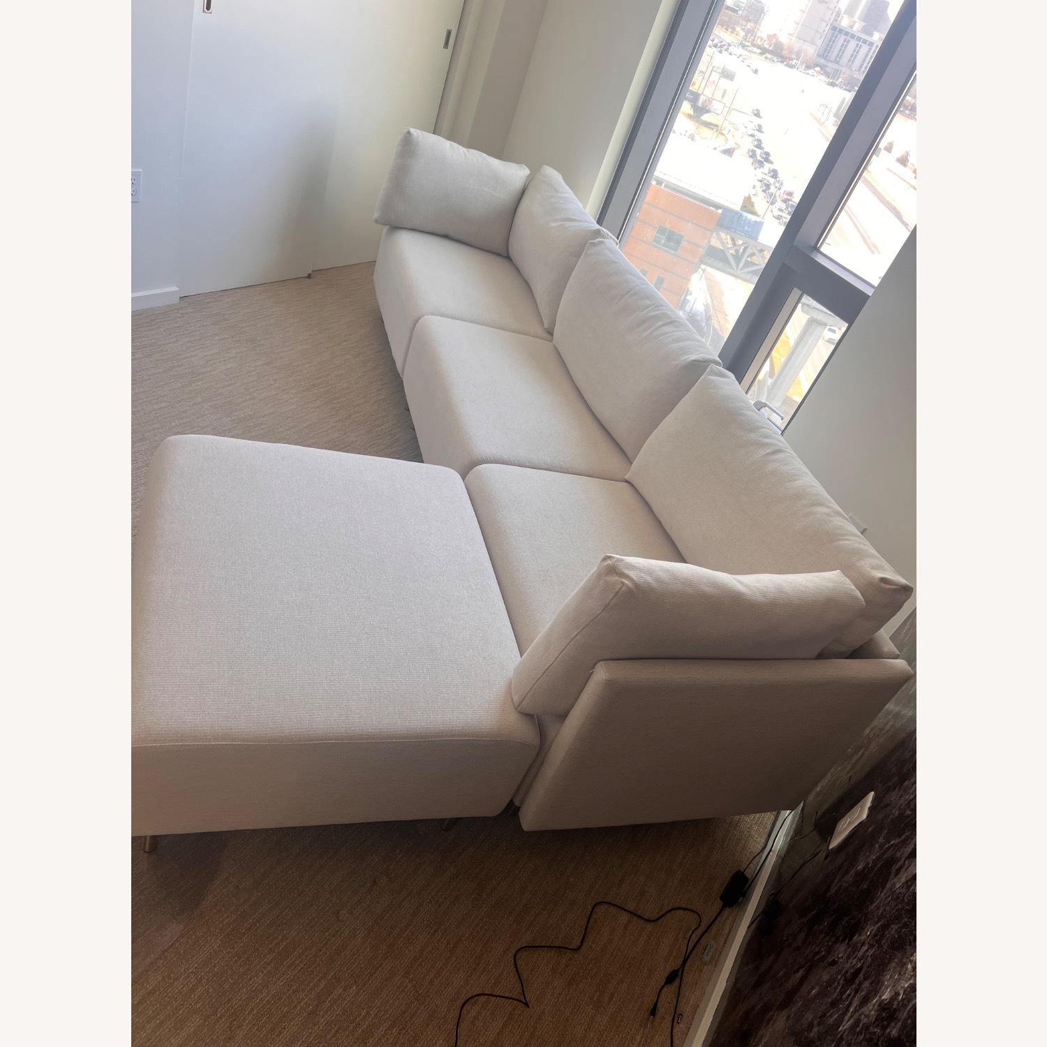 Wayfair White Fabric 3+ Piece Sectional - image-3