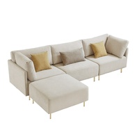 Wayfair White Fabric 3+ Piece Sectional