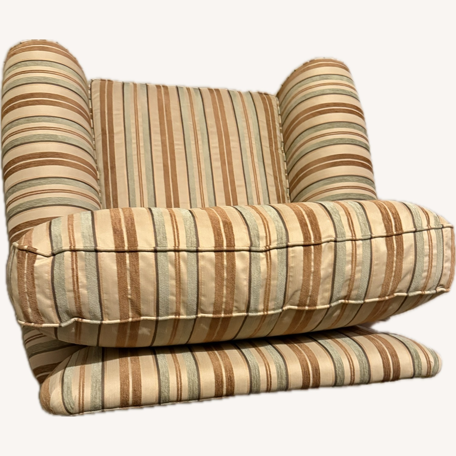 Neutral Fabric Armchair - image-3
