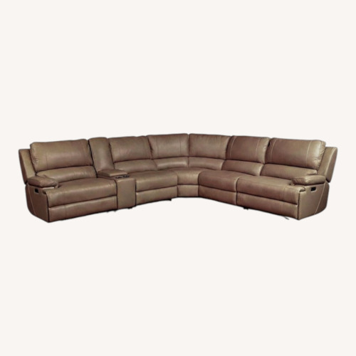 Used Bassett Parsons Leather 3+ Piece Sectional  for sale on AptDeco