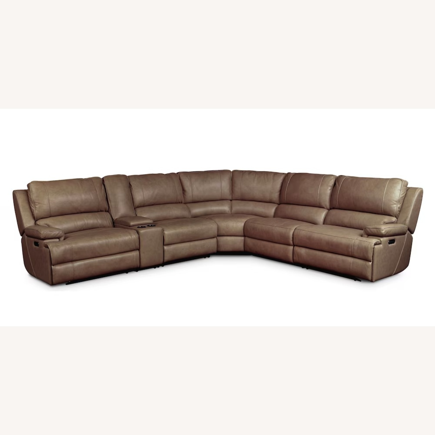 Bassett Parsons Leather 3+ Piece Sectional  - image-7