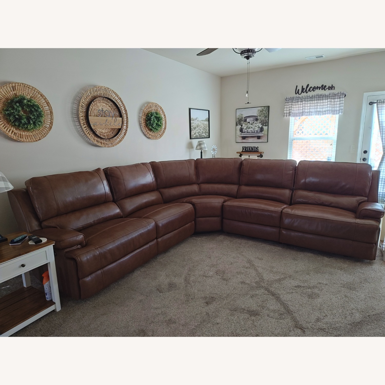 Bassett Parsons Leather 3+ Piece Sectional  - image-1