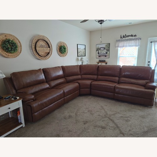 Used Bassett Parsons Leather 3+ Piece Sectional  for sale on AptDeco