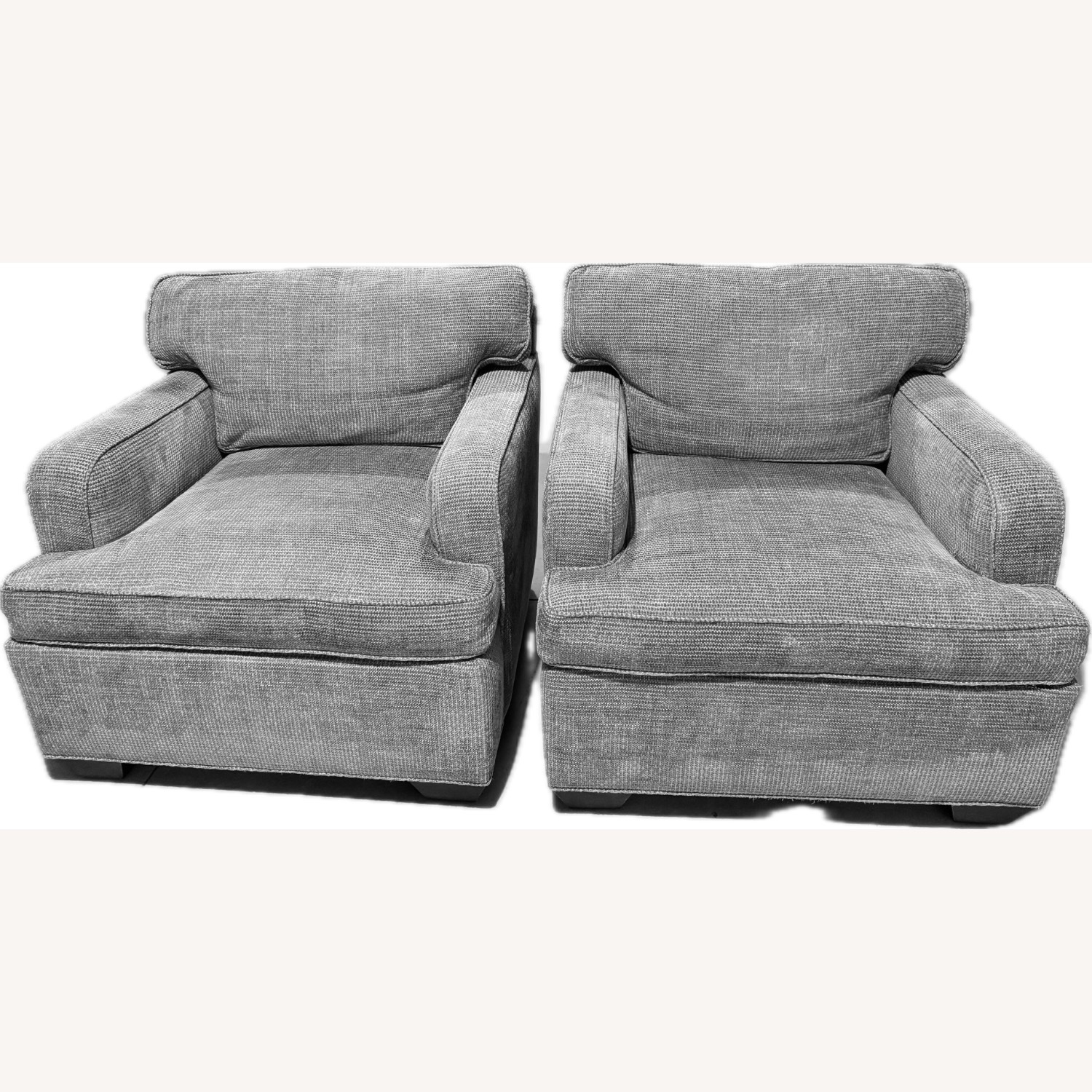 Charles Stewart Company Light Gray Armchair - image-3