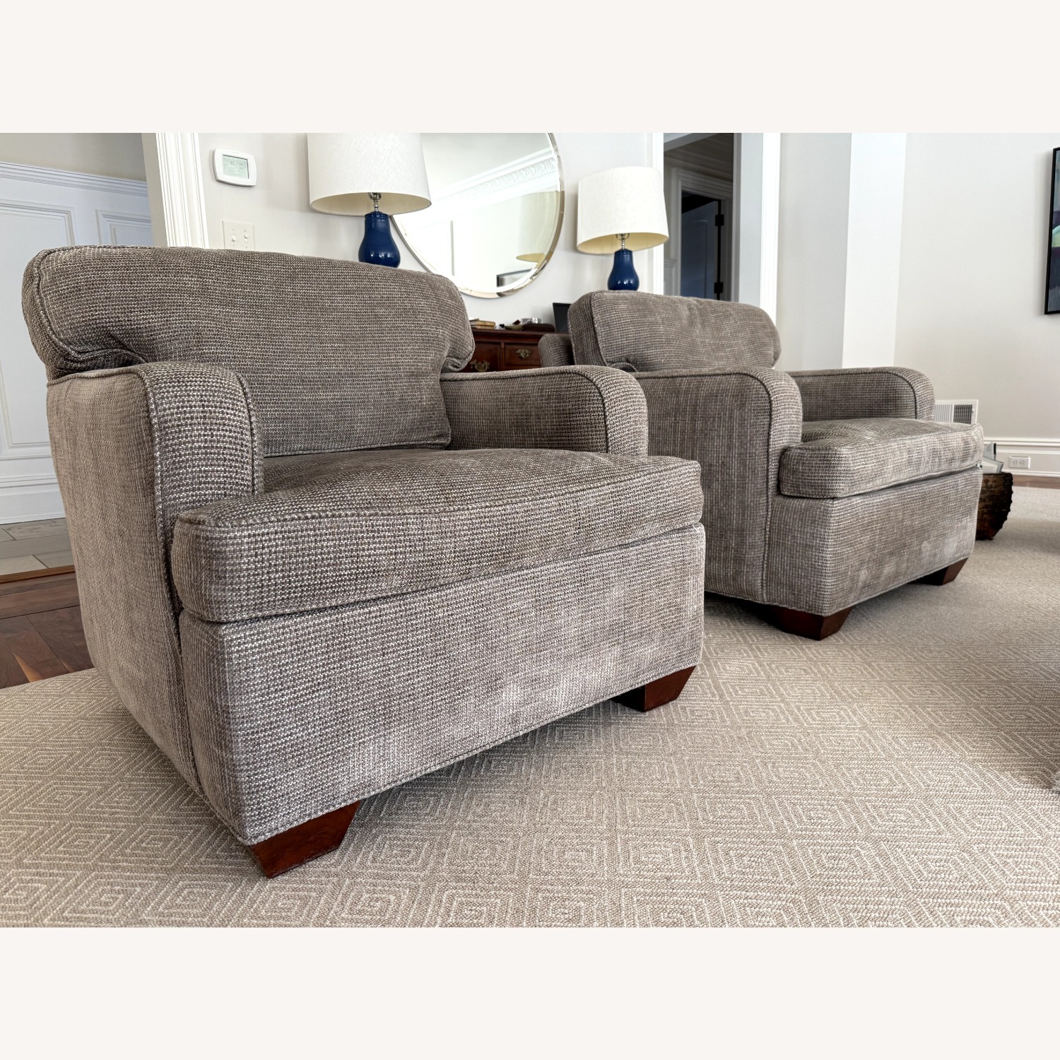 Charles Stewart Company Light Gray Armchair - image-6