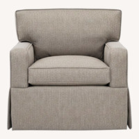 Charles Stewart Company Light Gray Armchair