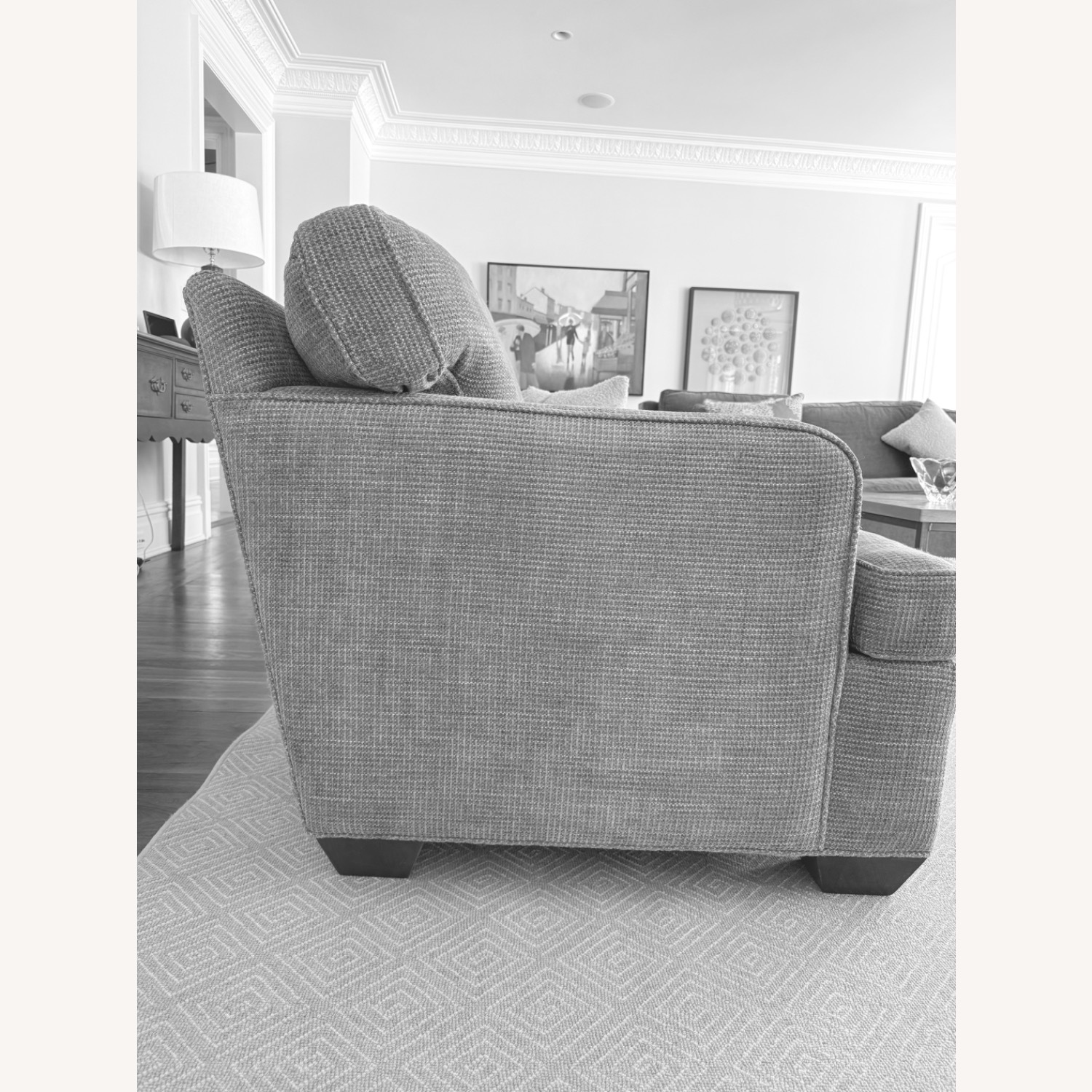 Charles Stewart Company Light Gray Armchair - image-4