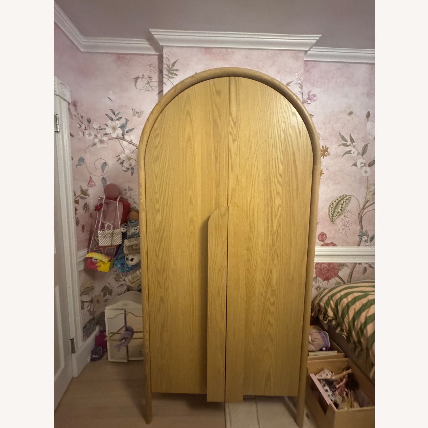 CB2 Leanne Ford Annie 38" Wood Armoire - image-1