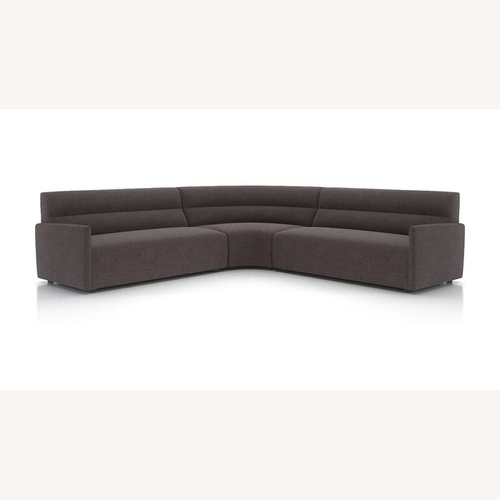 Used Crate & Barrel Sydney 3-piece Curved Sectional for sale on AptDeco