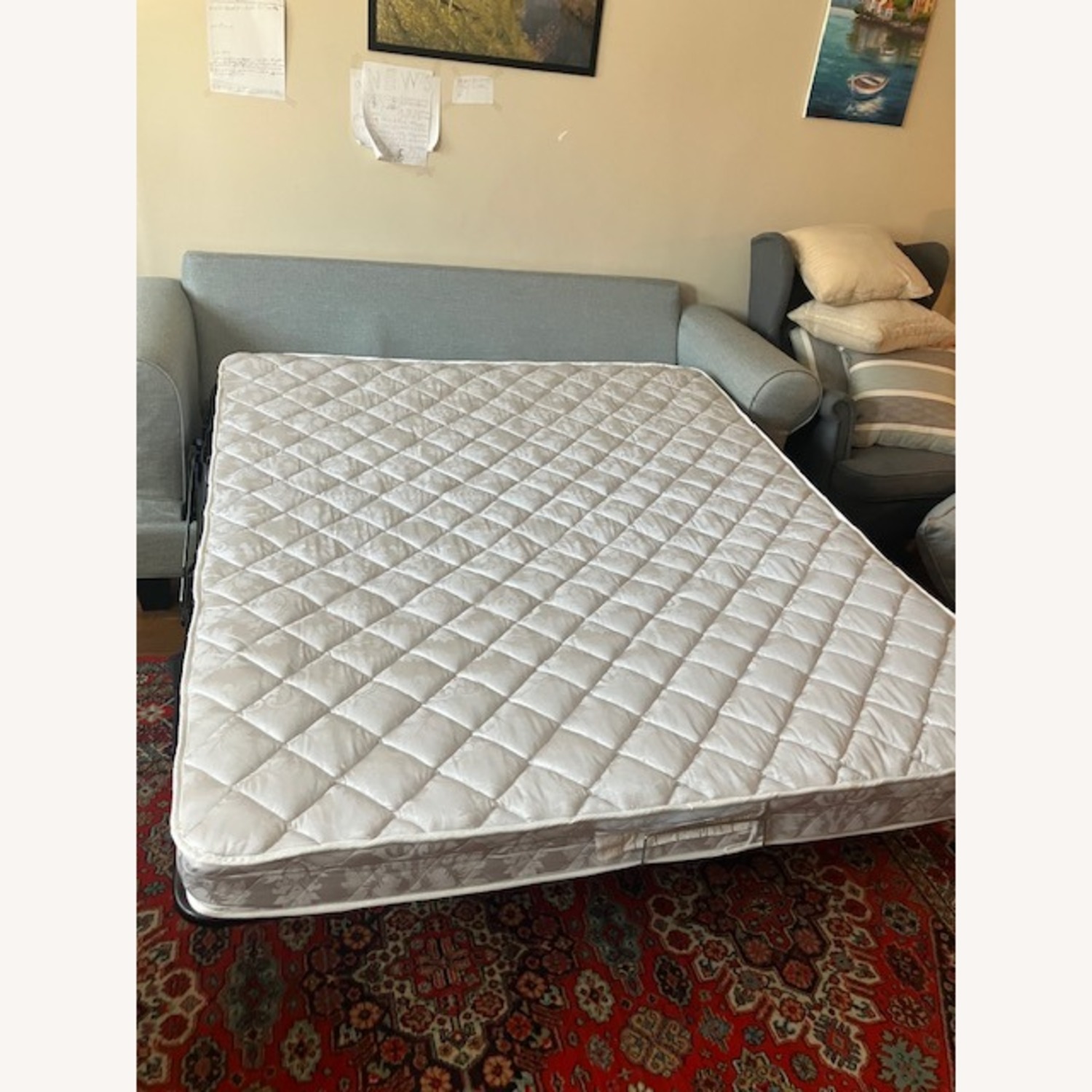 Raymour & Flanigan Azlyn Light Gray Sleeper Sofa - image-2