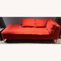 Maurice Villency Furniture Dark Red Chaise Lounge