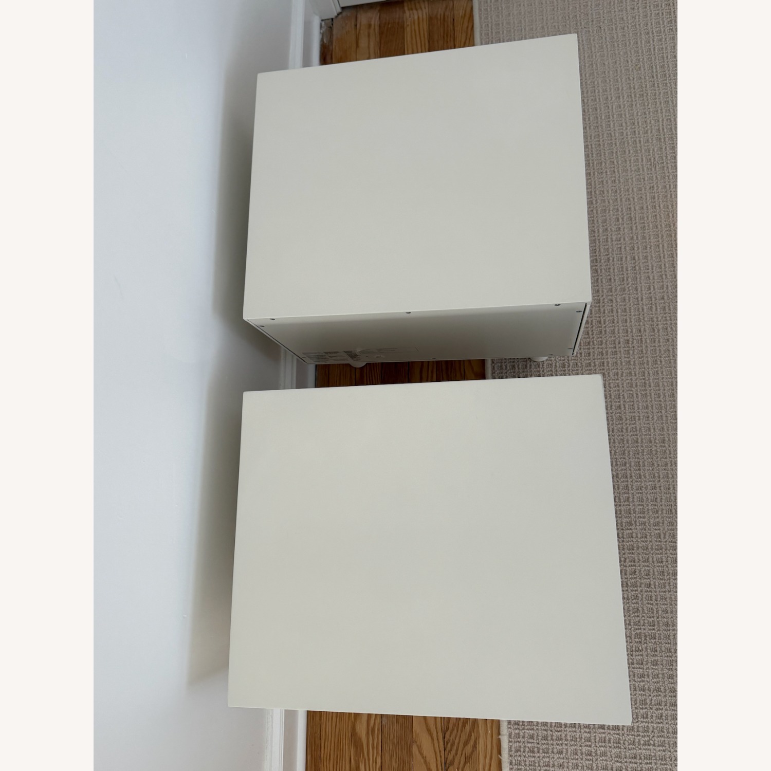 Pottery Barn White Wood Side Tables - image-8