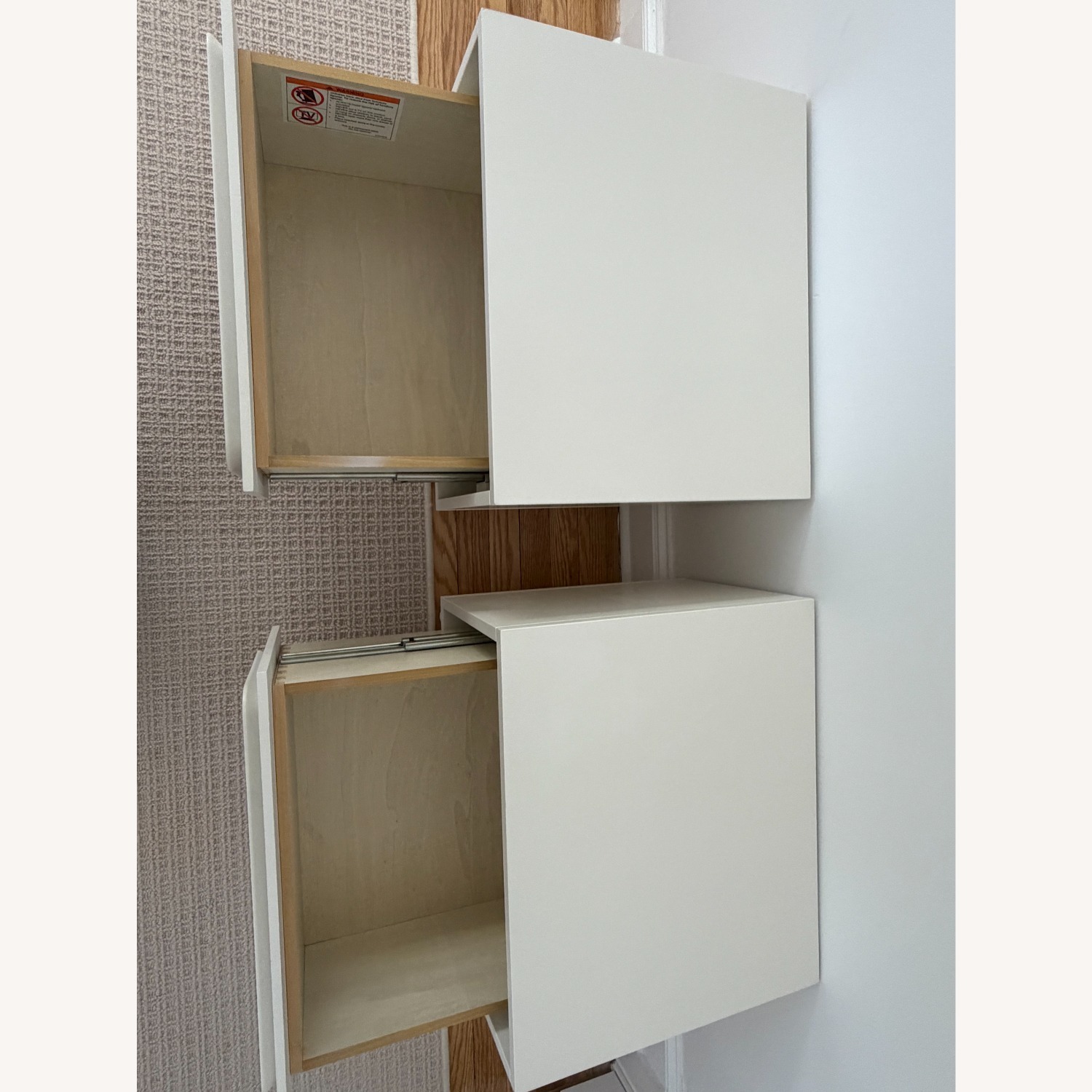 Pottery Barn White Wood Side Tables - image-5