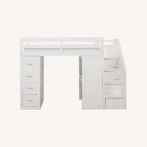 Used Raymour & Flanigan Barlow Twin Reversible Loft Bed for sale on AptDeco