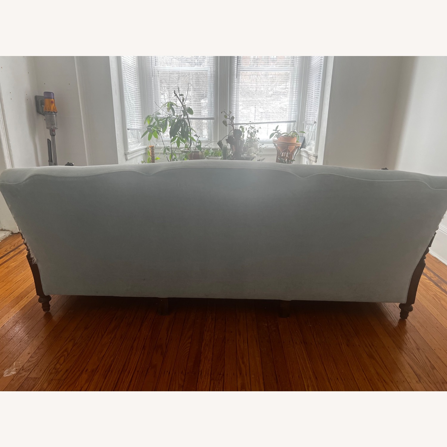 Blue Wood 3+ Seater Sofa - image-3
