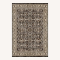 Ruggable Black Fabric Area Rug 9' x 12'