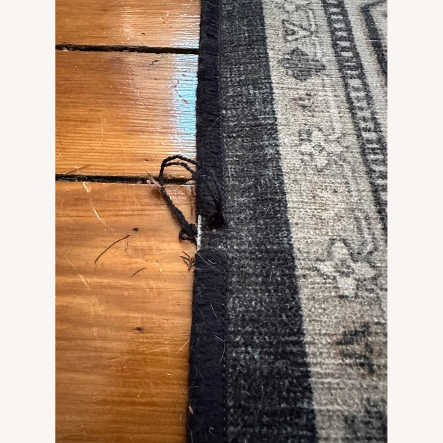 Ruggable Black Fabric Area Rug 9' x 12' - image-4