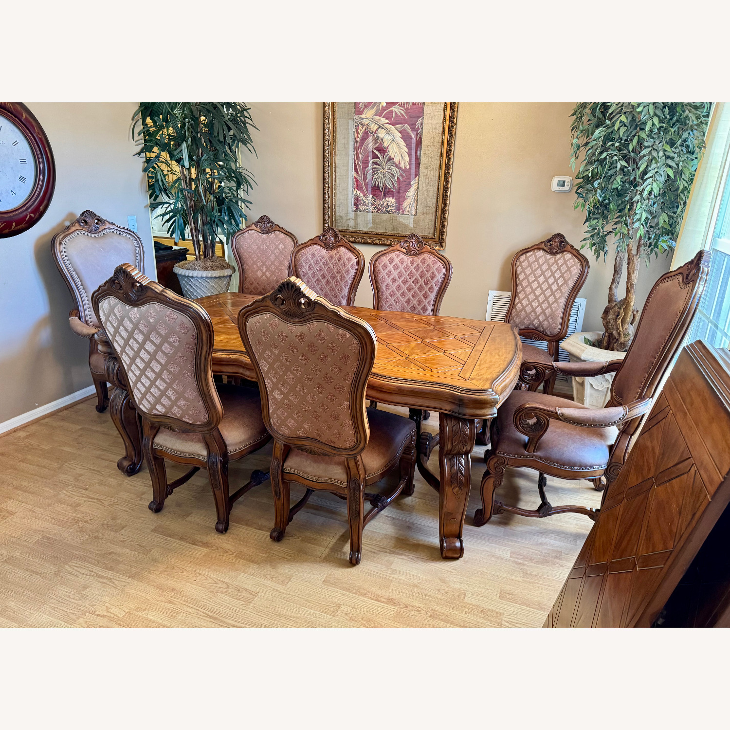 Dark Brown Wood Dining Sets - image-9