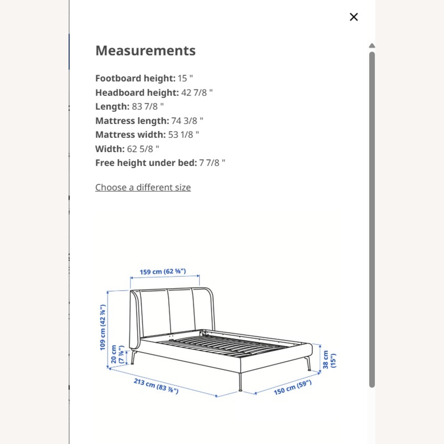 IKEA Tufjord Double Bed  - image-7