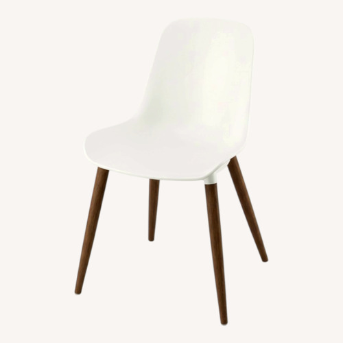 Used IKEA Gronsta White Plastic Dining Chairs for sale on AptDeco