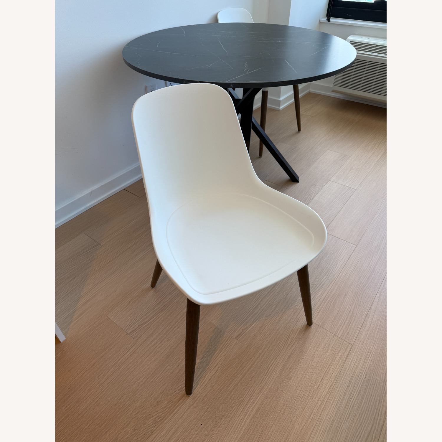 IKEA Gronsta White Plastic Dining Chairs - image-2