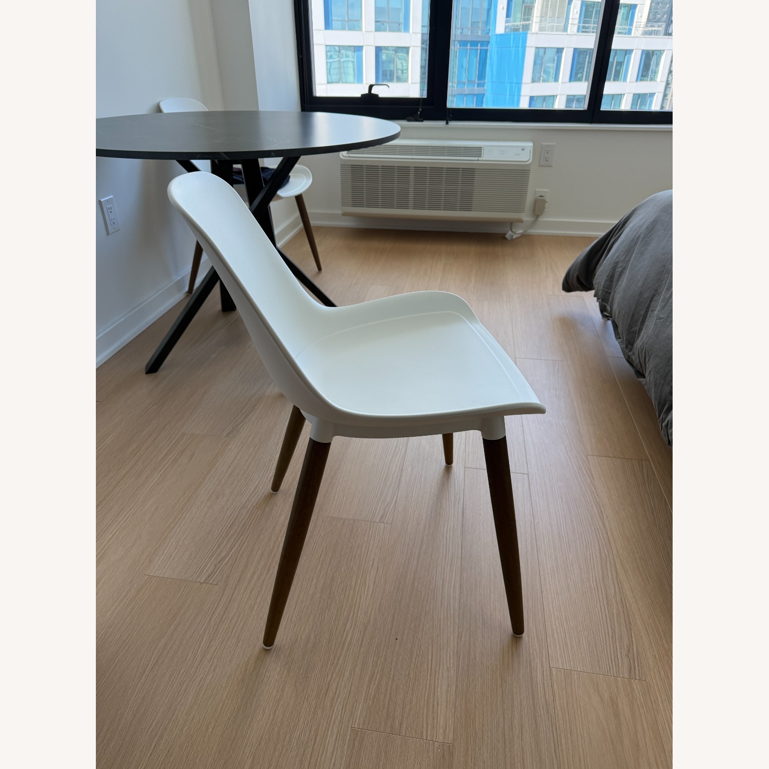 IKEA Gronsta White Plastic Dining Chairs - image-3